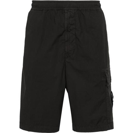 Stone Island shorts sportivi con motivo compass - v0065 black