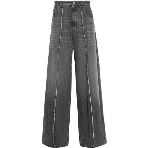 MM6 Maison Margiela jeans a gamba ampia - grigio