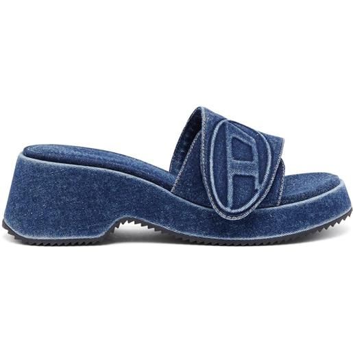 Diesel sandali denim sa-oval d pf w - blu