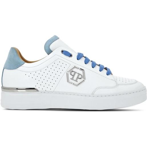 Philipp Plein sneakers hexagon con inserti - bianco