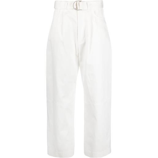 Nanushka pantaloni radia a vita alta - bianco