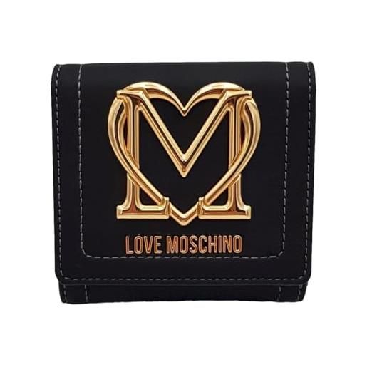 Love Moschino portafoglio piccolo c/bottone nero 000, t. U. 