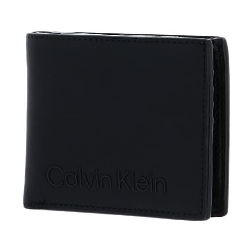 Calvin Klein rubberized bifold 5cc w/coin ck black