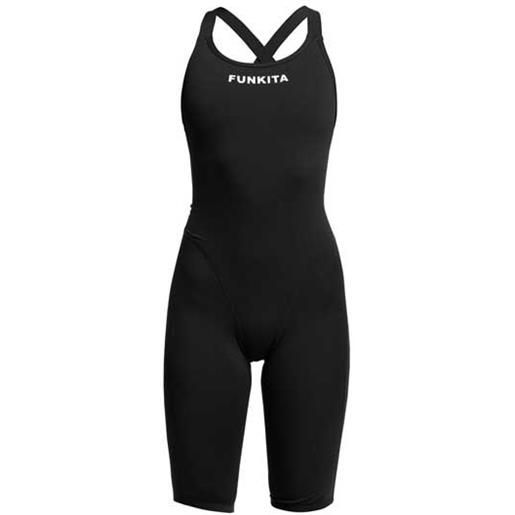 Funkita fast legs still black open back competition swimsuit nero aus 40 donna