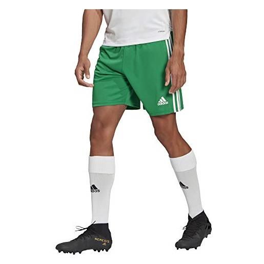 adidas, mens, squad 21 shorts, team green/white, large