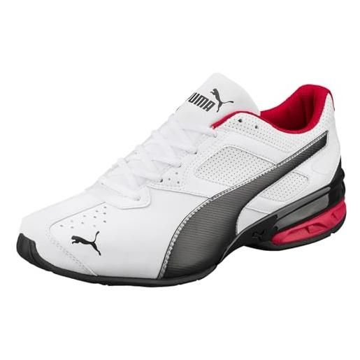Puma tazon 6 fm, scarpe da running uomo, white/black silver, 42 eu