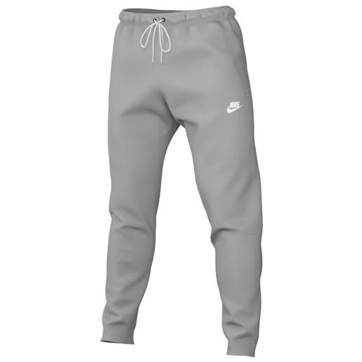 Nike dx0623-077 m nk club wvn taper leg pant pantaloni sportivi uomo lt smoke grey/white taglia xs