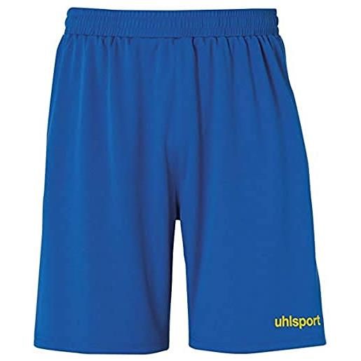 uhlsport center basic shorts, pantaloncini da uomo, arancione fluo, m