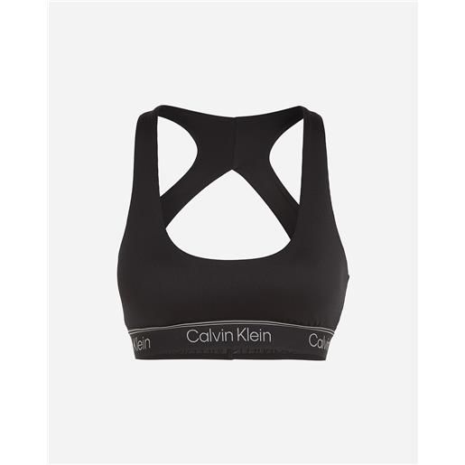 Calvin klein sport elastic logo w - bra training - donna