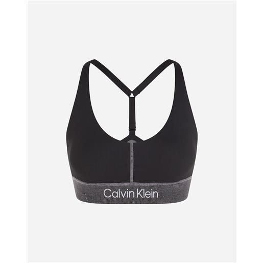 Calvin klein sport support logo w - bra training - donna