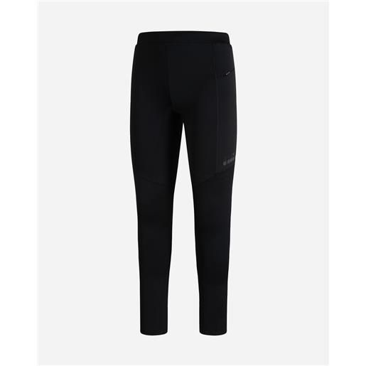 Diadora crew m - fuseaux running - uomo - nero