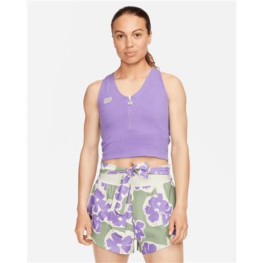 Nike crop osaka w - t-shirt tennis - donna - viola