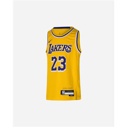 Nike icon swingman la lakers lebron james jr - canotta basket