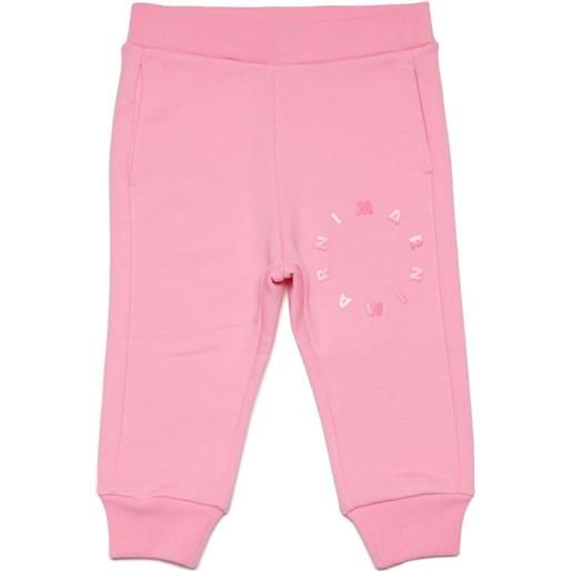 Marni kids pantalone in cotone rosa