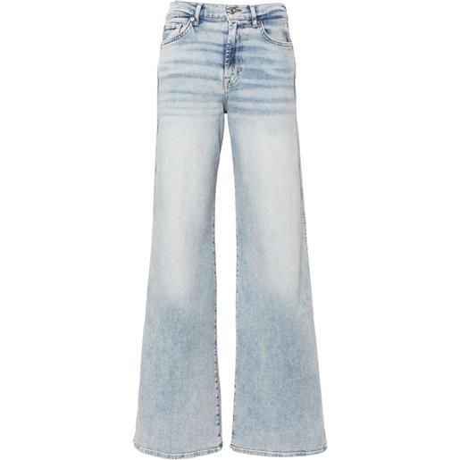 7 For All Mankind jeans lotta svasati a vita media - blu