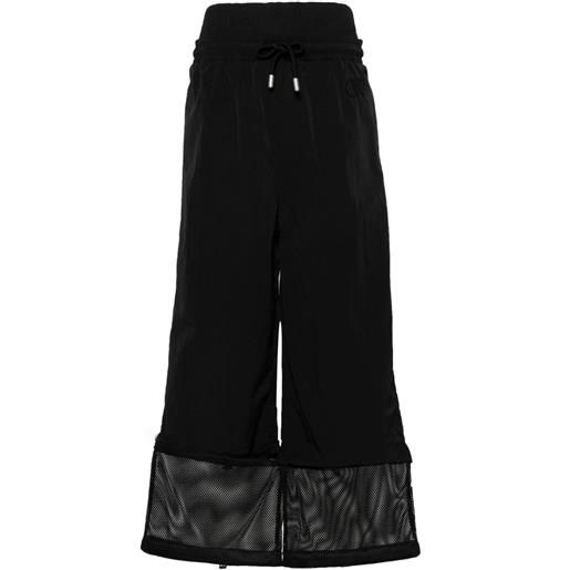 Off-White pantaloni a vita alta - nero