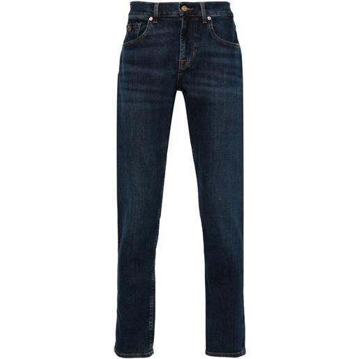 7 For All Mankind jeans slimmy a vita media - blu