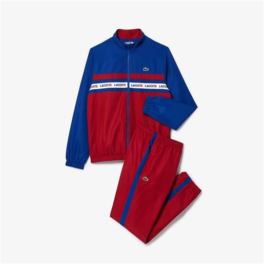 Lacoste wh7567 tracksuit rosso 3 uomo