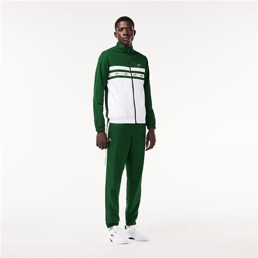 Lacoste wh7567 tracksuit verde 2 uomo