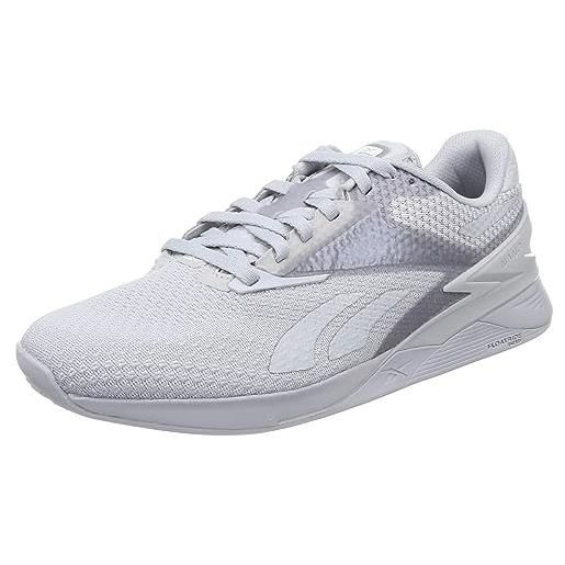 Reebok nano x3, scarpe da ginnastica unisex - adulto, ftwr bianco ftwr bianco freddo grigio 1, 47 eu