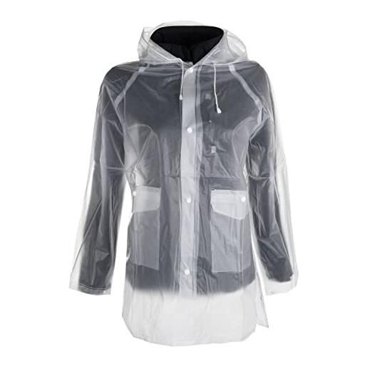 HKM regenjacke, transparent, giacca impermeabile uomo, trasparente, xxl