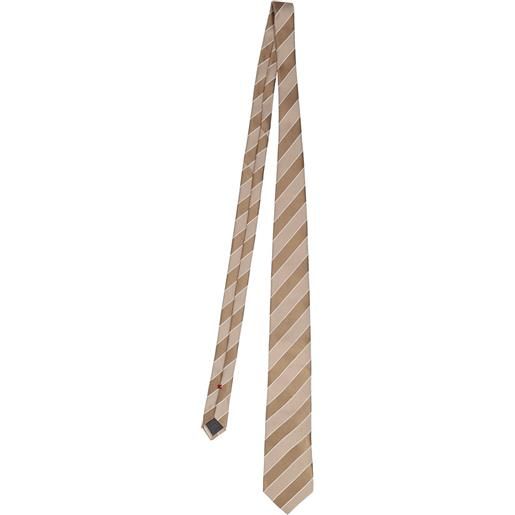 BRUNELLO CUCINELLI cravatta in seta chevron