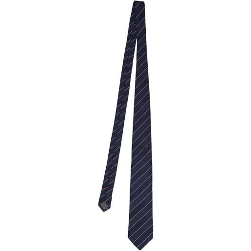 BRUNELLO CUCINELLI cravatta in seta chevron