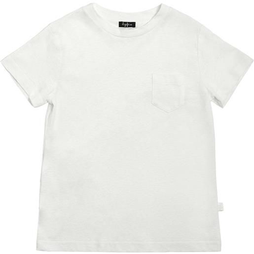 IL GUFO t-shirt in cotone e lino / tasca