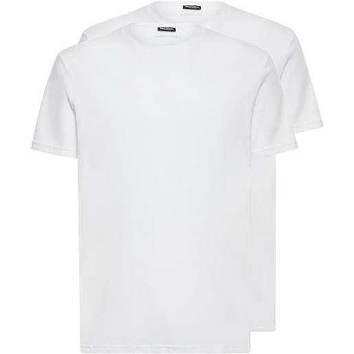 DSQUARED2 set di 2 t-shirt in jersey