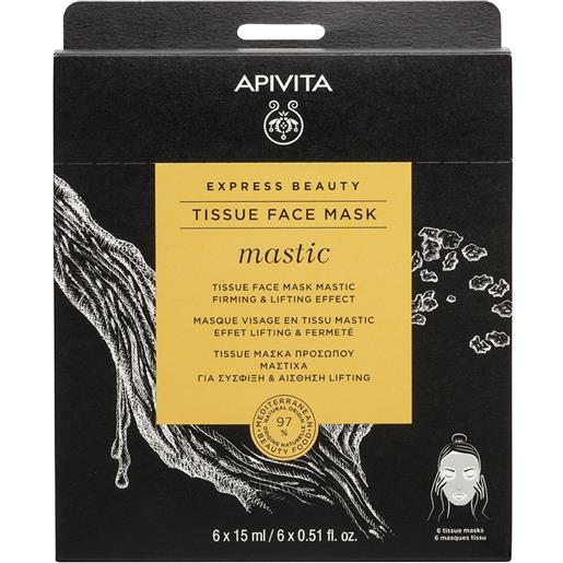 APIVITA express beauty - tissue face mask mastic 15 ml