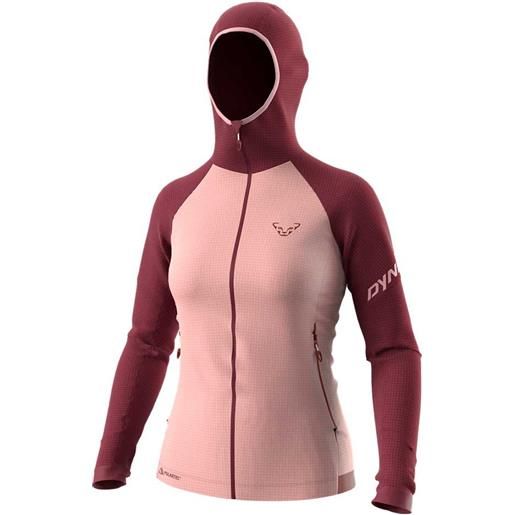 Dynafit speed polartec® hoodie fleece rosso, rosa xs donna