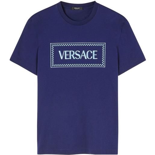 Versace t-shirt con stampa - blu