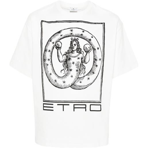 ETRO t-shirt con stampa grafica - bianco
