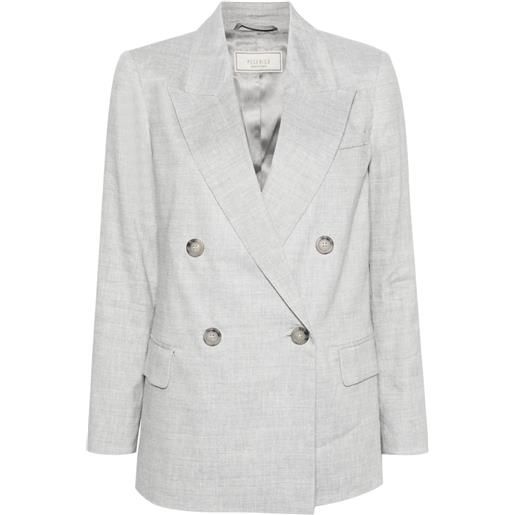 Peserico blazer doppiopetto - grigio