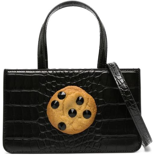 Puppets and Puppets borsa tote cookie piccola - nero