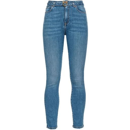 PINKO jeans skinny con cintura - blu