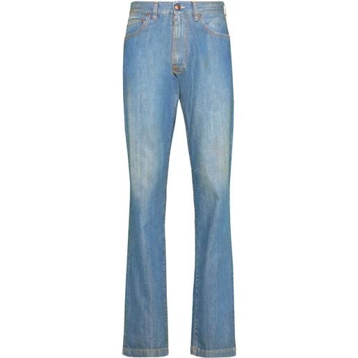 Maison Margiela jeans americana con risvolto - blu