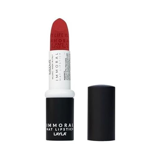 LAYLA immoral mat lipstick n. 11 carnal red