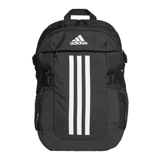 adidas power backpack, zaino unisex-adulto, black/white, 1 plus