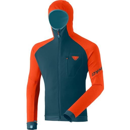 Dynafit radical polartec hoodie fleece arancione s uomo