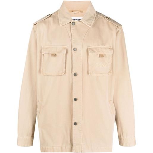 Moschino giacca-camicia con tasche cargo - toni neutri