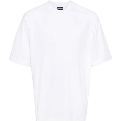 Jacquemus t-shirt typo con stampa - bianco