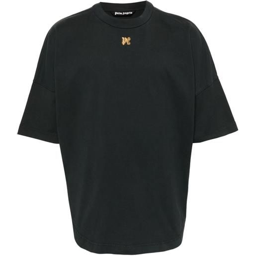 Palm Angels t-shirt foggy con stampa - nero