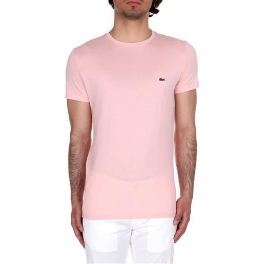 Lacoste t-shirt manica corta uomo rosa