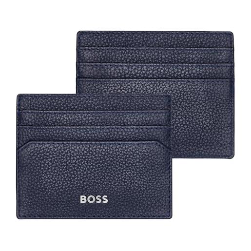 HUGO BOSS boss hugo classic grained card holder dark blue