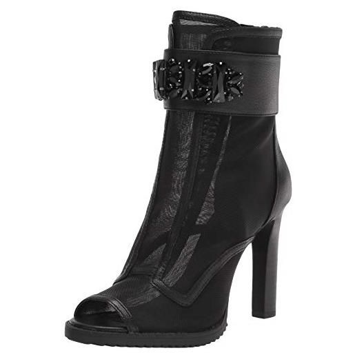 Karl lagerfeld paris blayze-stivali alla moda, stivaletto donna, nero, 40 eu