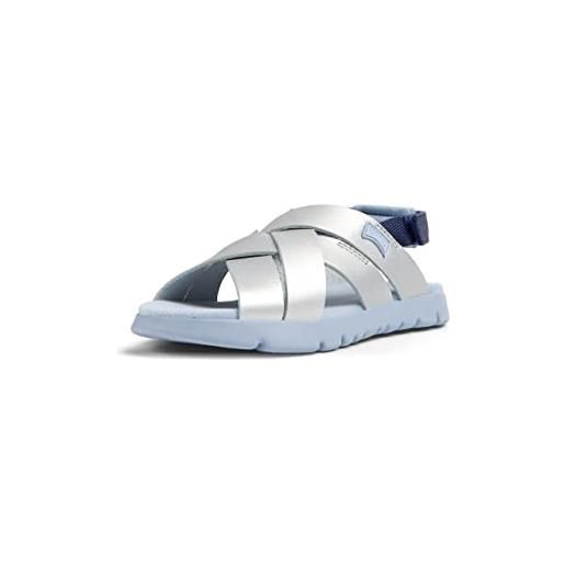 Camper oruga kids-k800430, flat sandal bimba 0-24, grigio, 25 eu