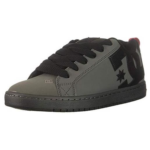 DC shoes - scarpe da skateboard court graffik se, da uomo, colore: bianco/nero/lime, (bianco, grigio, rosso. ), 46.5 eu