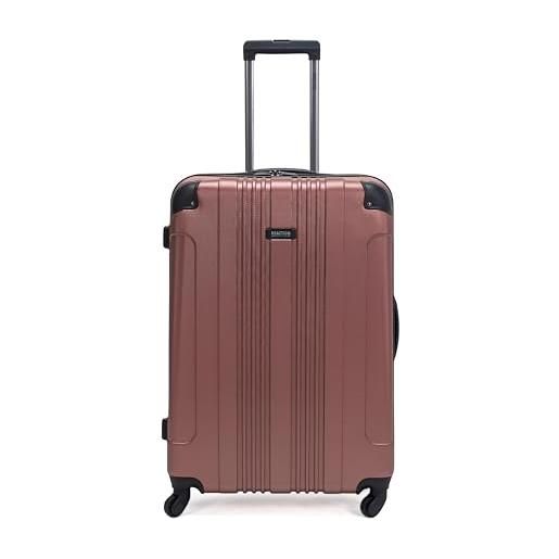 Kenneth Cole Reaction bagaglio a rotelle fuori dai limiti, oro rosa, 28-inch checked, out of bounds - valigia da viaggio leggera e resistente, con 4 ruote