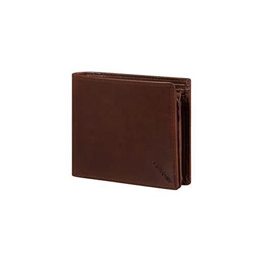 Samsonite veggy slg - portafoglio, 10,5 cm, marrone scuro, marrone (marrone scuro), buste per carte di credito da uomo
